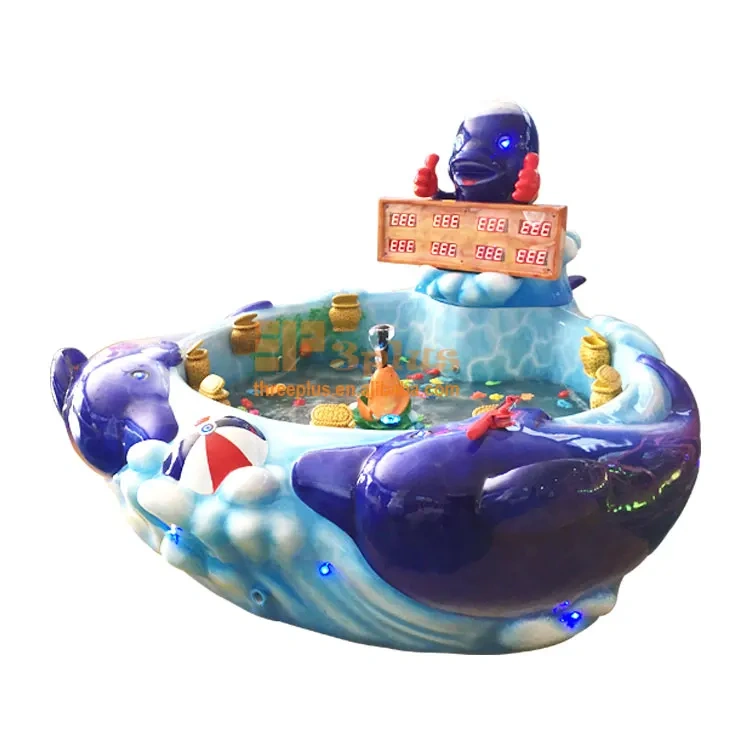New Fishing Equipment Amusement Park Indoor Children's Fishing Pond Pool Games with Fishing Rods From China Factory Three Plus