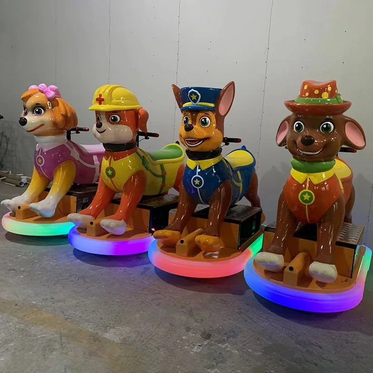 Parent-child Ice Bumper Cars Children Amusement Animal Shape Electric Kidzone Bumper Car With LED Light