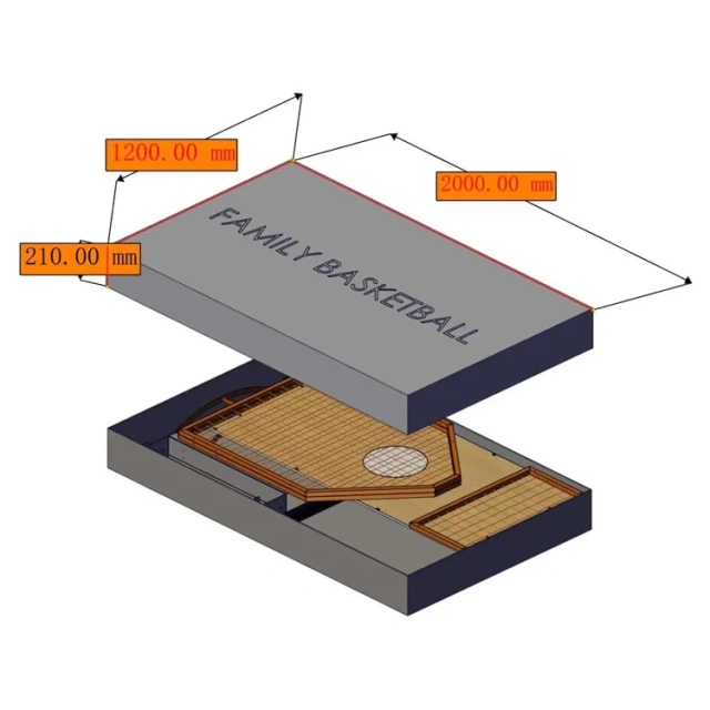 Amusement Adult and Children Family Indoor Basketball Shooting Game Machine for Training