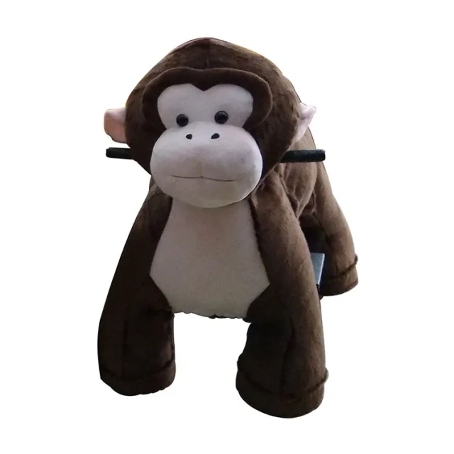 Indoor Carnival Plush Motorized Battery Coin Operated Shopping Mall Walking Animal Electric Ride