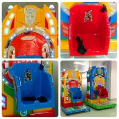 Threeplus Coin Operated Plastic Space Chair Kiddie Ride Moneta for Sale