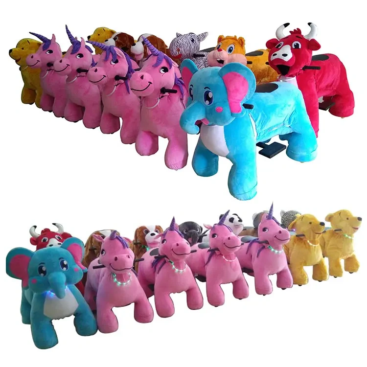 Wholesale Plush Electric Animal Toy Ride on Bull Toys for Amusement Park