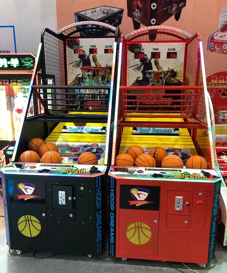 Indoor Amusement Electronic Basketball Arcade Game Machine Coin Operated Collapsible Street Basketball Machine