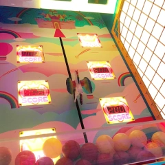 Threeplus Throwing Ball Pixel Game Machine with Horse Racing