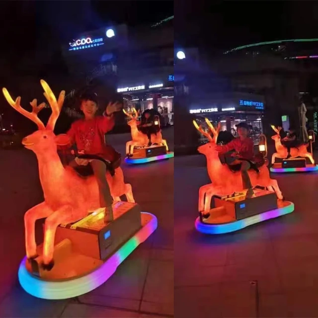 Parent-child Ice Bumper Cars Children Amusement Animal Shape Electric Kidzone Bumper Car With LED Light
