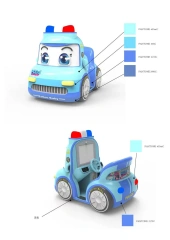 Indoor Electric Car Coin Operated Kiddy Ride Machine