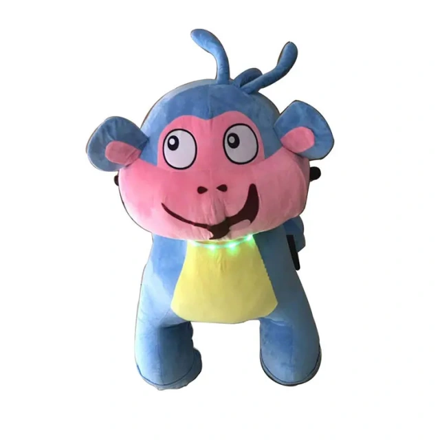 Battery Walking Animal Ride on Toy Plush Stuffed Car Baby Scooter