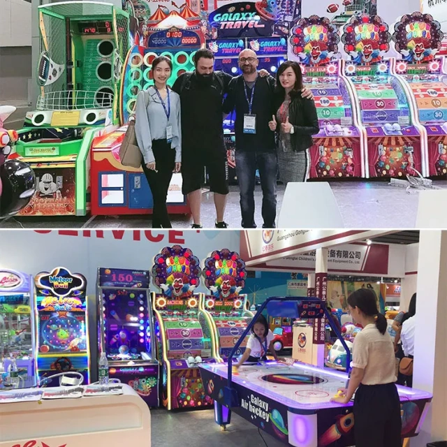 Threeplus UK Hotselling Coin Operated Amusement Lucky Turntable Coin Pusher Ticket Redemption 2 and 1 Game for Sale