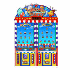 Threeplus Coin Operated Lucky Fish Button Ticket Redemption Game Machine