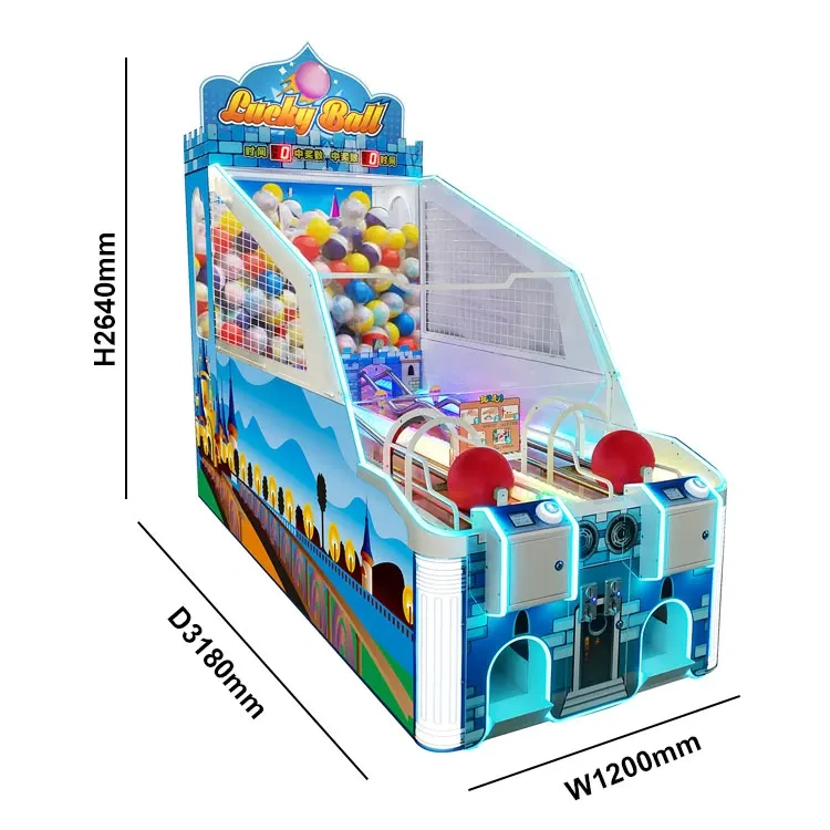 Threeplus Lottery Machine Indoor Coin Operated Carnival Games Pushing Ball Arcade Games