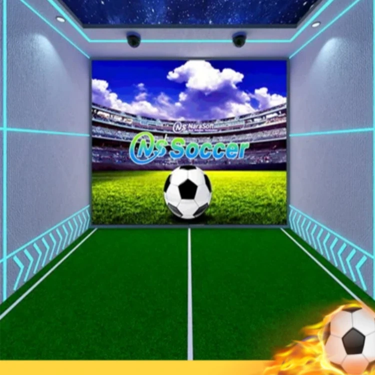 Indoor Interactive AR Soccer Game Simulator Virtual Football Simulator for Game Hall Bars Amusement Park Leisure Sport Center <5