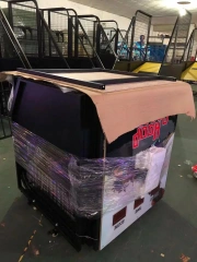 Luxury Indoor Adult Coin Operated Electronic Arcade Foldable Basketball Shooting Game Machine With Ticket Redemption