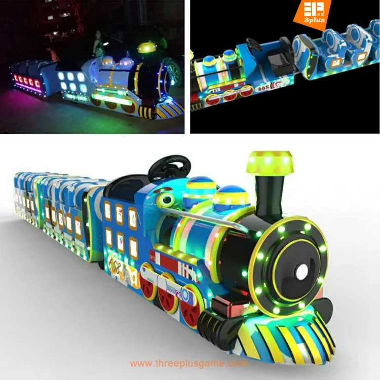 Threeplus Cheap thomas Train Kiddie Rides Amusement Rides Electric Trackless Train for Sale