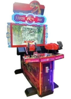 Three Plus Amusement Arcade Jurassic Park Adult 3d Shooting Gun Coin Operated Machine Arcade Game Machine Shooting
