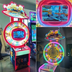 Threeplus Coin Operated Wheel Videos Game Machine Electronic Lottery Redemption Ticket Machine for Sale