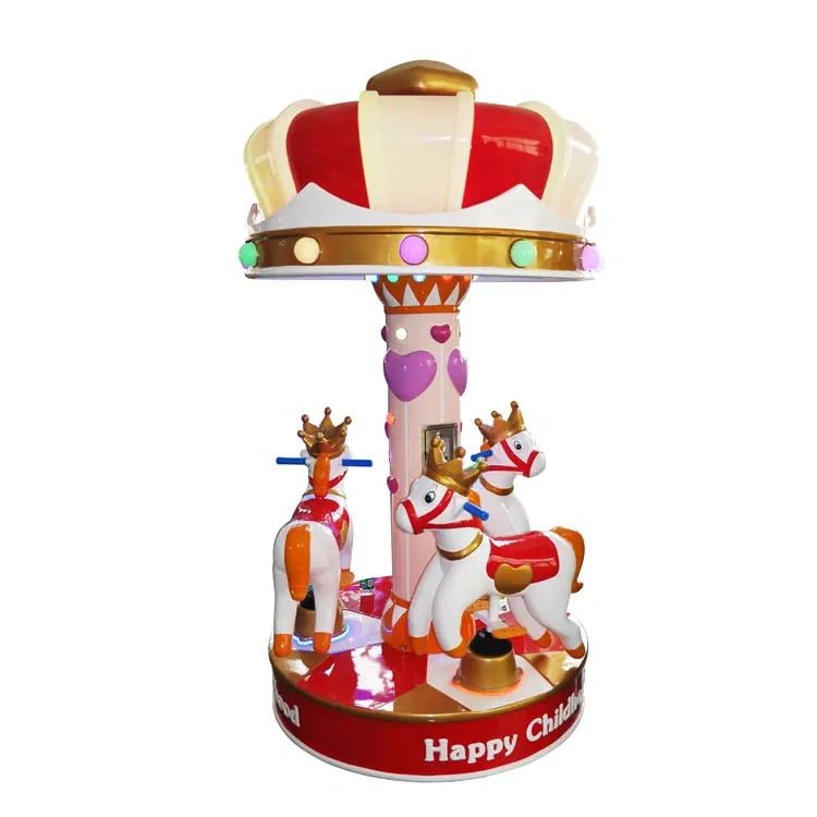 Threeplus Coin Operated Merry Go Round Carousel Cavalo De Carrossel for Sale