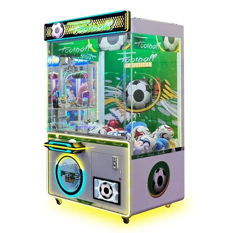 Threeplu Factory Advanced Technology Claw Soccer Crane Vending Machines for Sale Toy Crane Machine With Bill Acceptor
