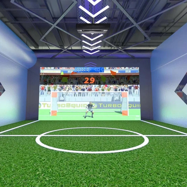 Indoor Interactive AR Soccer Game Simulator Virtual Football Simulator for Game Hall Bars Amusement Park Leisure Sport Center <5