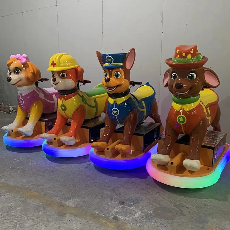 Parent-child Ice Bumper Cars Children Amusement Animal Shape Electric Kidzone Bumper Car With LED Light