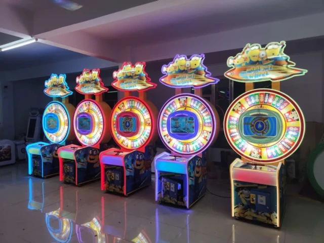 Threeplus Coin Operated Wheel Videos Game Machine Electronic Lottery Redemption Ticket Machine for Sale