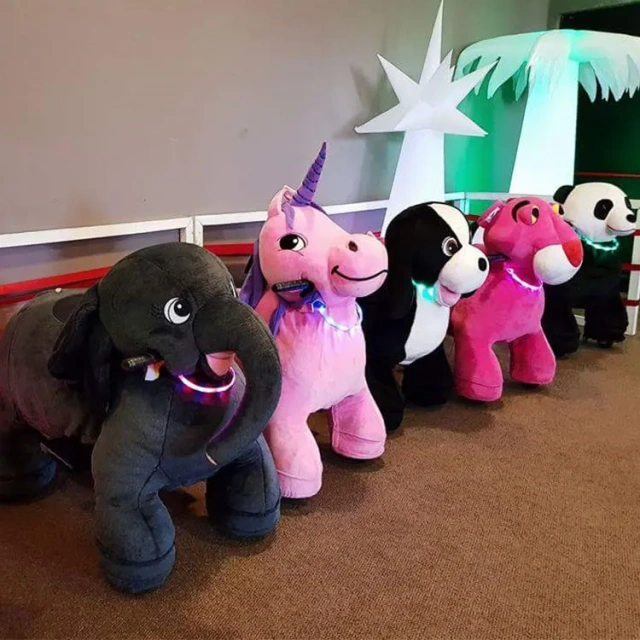 Adult and Kid Size Animal Ride Kids Riding Toys Plush Animal Electric Scooter for Sale