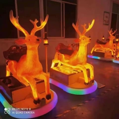Parent-child Ice Bumper Cars Children Amusement Animal Shape Electric Kidzone Bumper Car With LED Light