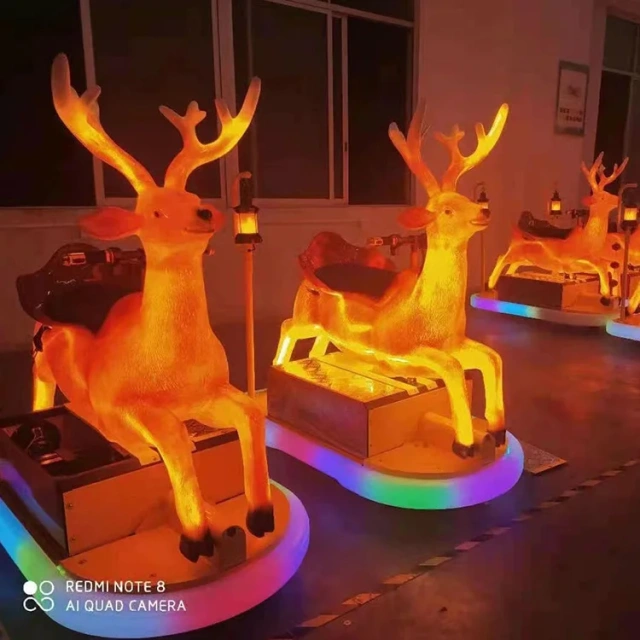 Parent-child Ice Bumper Cars Children Amusement Animal Shape Electric Kidzone Bumper Car With LED Light