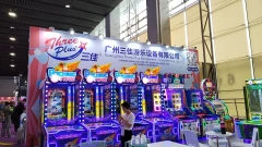 Threeplus Factory Directly Sale 3 Player Ball Pitching Game Machine Video Amusement Coin Operated Ticket Arcade Games for Sale