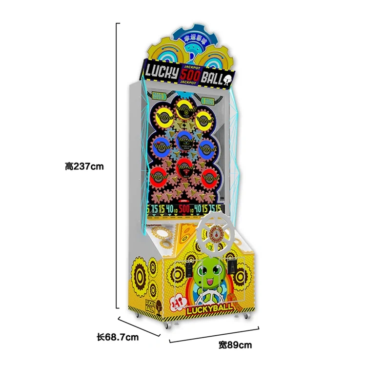 Threeplus High Profit Coin Operated Mechanic Ball Ticket Redemption Arcade Game Lucky Ball Kids Machine for Sale