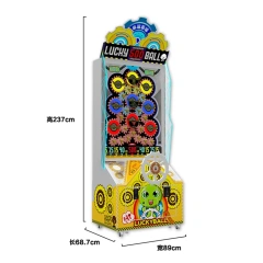Threeplus High Profit Coin Operated Mechanic Ball Ticket Redemption Arcade Game Lucky Ball Kids Machine for Sale