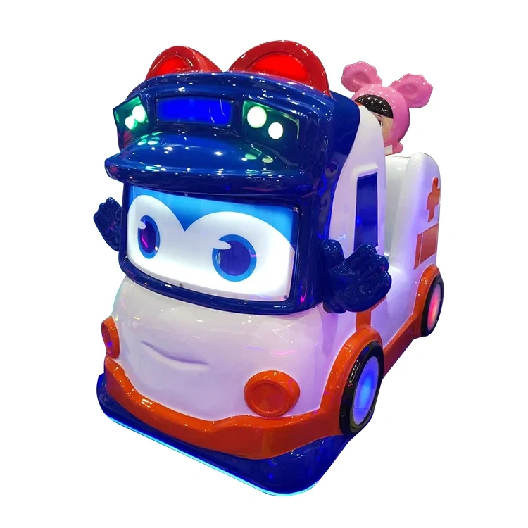 Amusement Park Equipment Interactive School Bus Kiddie Ride for Shopping Mall