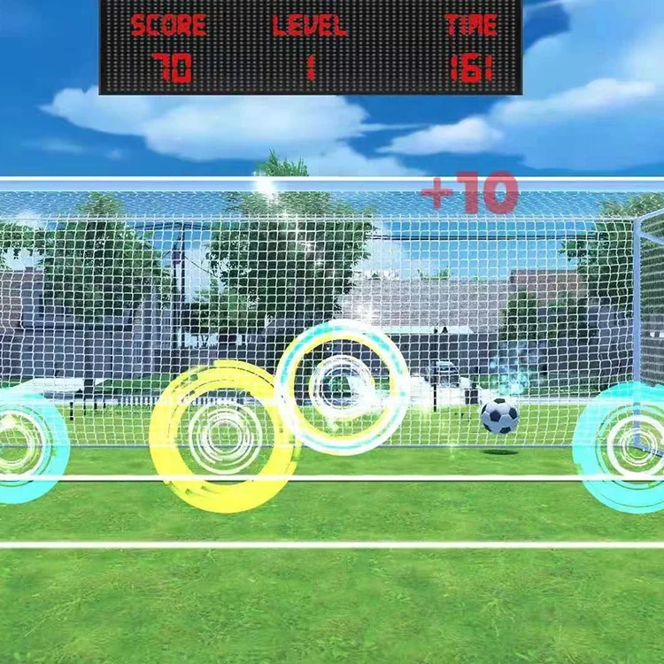 Indoor Interactive AR Soccer Game Simulator Virtual Football Simulator for Game Hall Bars Amusement Park Leisure Sport Center <5