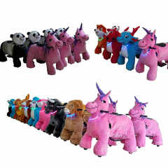Factory Electric Car Kids Ride on Animal Toy Motorized Plush Riding Animals for Sale