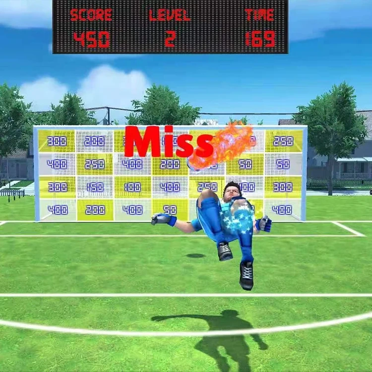 Indoor Interactive AR Soccer Game Simulator Virtual Football Simulator for Game Hall Bars Amusement Park Leisure Sport Center <5