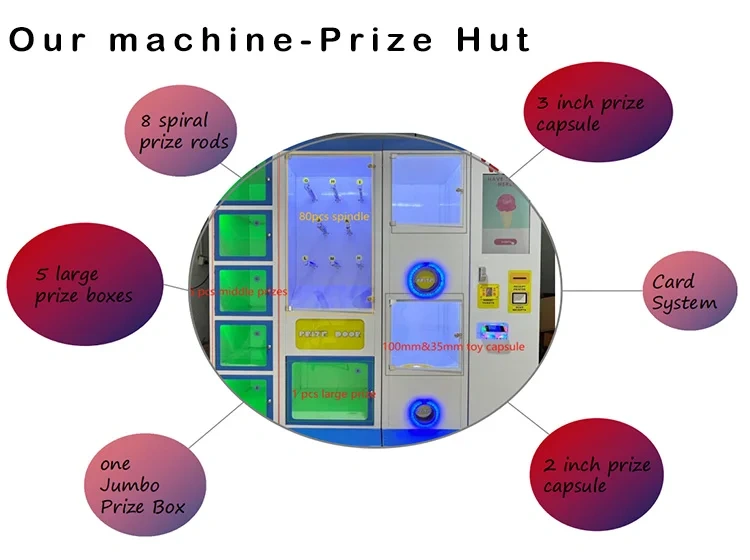 Shopping Center Coin Operated Arcade Toy Vending Prize Redemption Gifts Game Machine