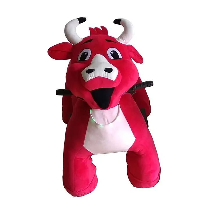 Wholesale Plush Electric Animal Toy Ride on Bull Toys for Amusement Park