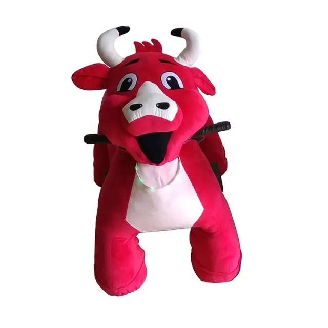 Wholesale Plush Electric Animal Toy Ride on Bull Toys for Amusement Park