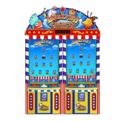 Threeplus Coin Operated Lucky Fish Button Ticket Redemption Game Machine