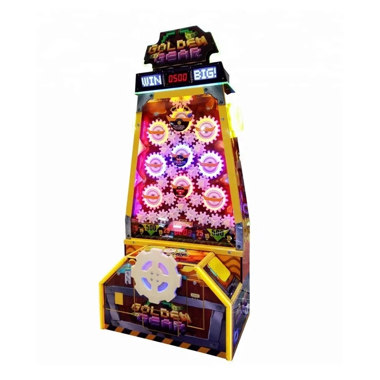 Threeplus Metal Kids Ball Drop Redemption Mechanical Game Machine Wholesale Golden Gear New Product