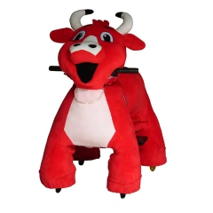 Wholesale Plush Electric Animal Toy Ride on Bull Toys for Amusement Park