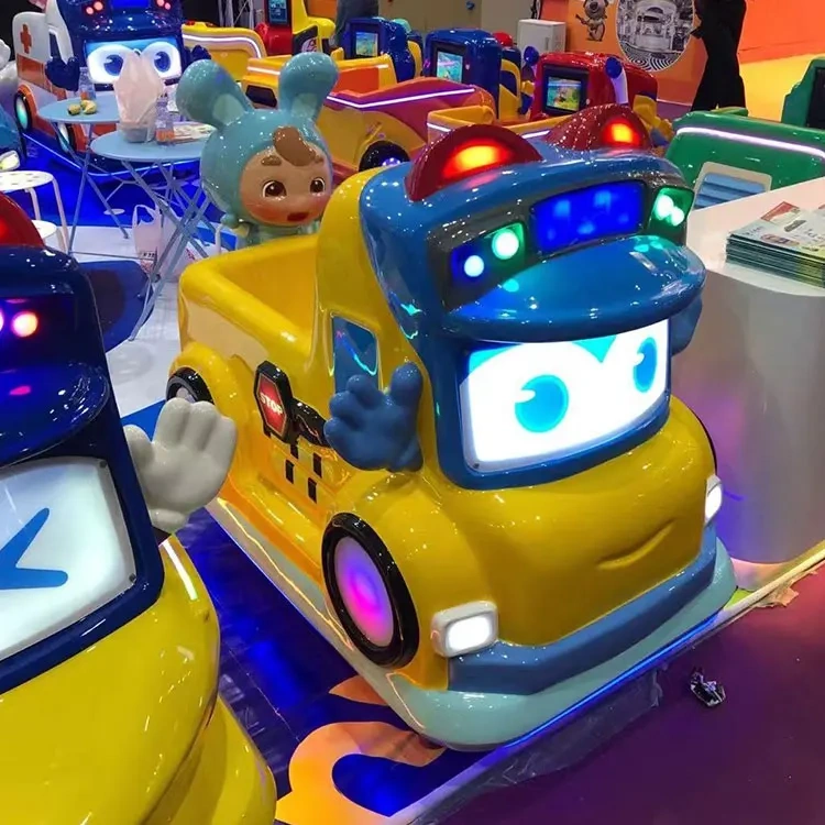 Coin Operated Park Rides Kids Race Car Games Amusement Children Electronic Swing Car Game Machine for Sale