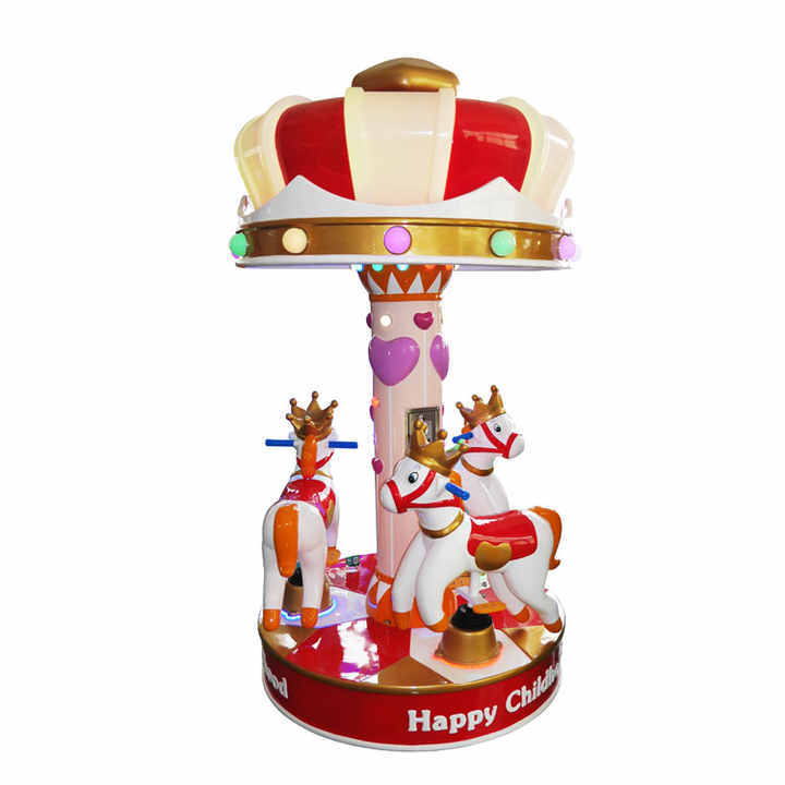 Threeplus Coin Operated Merry Go Round Carousel Cavalo De Carrossel for Sale