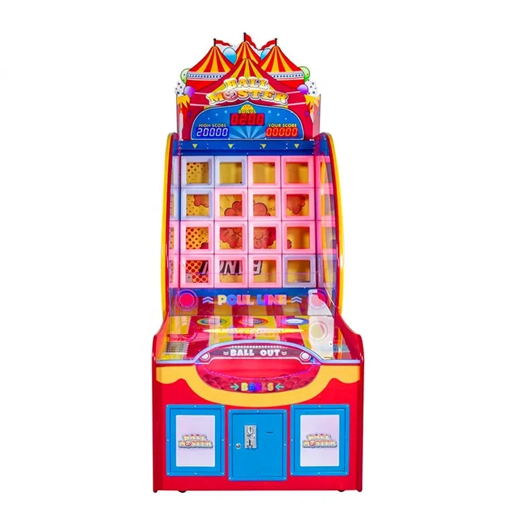 Threeplus Ball Monster Pitching Ticket Redemption Arcade Games Machines Coin Operated Video Game for Sale