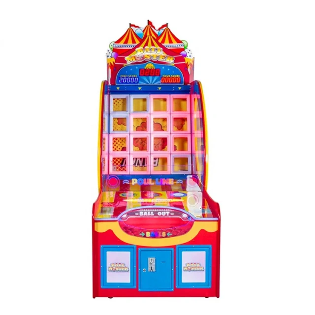 Threeplus Ball Monster Pitching Ticket Redemption Arcade Games Machines Coin Operated Video Game for Sale