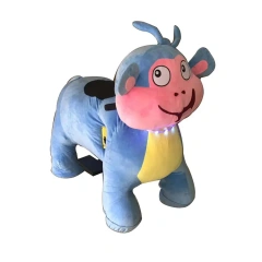 Battery Walking Animal Ride on Toy Plush Stuffed Car Baby Scooter