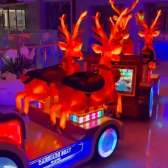 Amusement Train Rides Tourist Attraction Playground Trackless Train Ride Electric Trackless Train