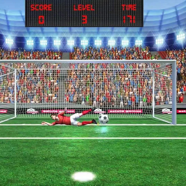 Indoor Interactive AR Soccer Game Simulator Virtual Football Simulator for Game Hall Bars Amusement Park Leisure Sport Center <5