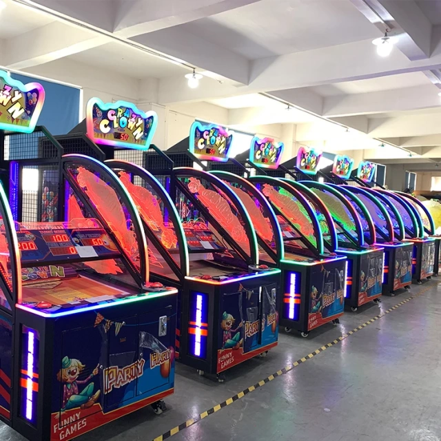 Coin-operated Crazy Clown Shooting Arcade Redemption Amusement Machine Kids Ball Shooting Machines