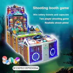 High Profit Coin Operated Carnival Halloween Shooting Arcade Booth Game Machine for 2 Players