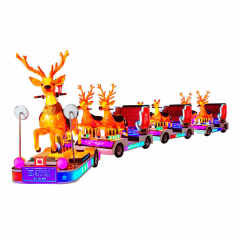 Amusement Train Rides Tourist Attraction Playground Trackless Train Ride Electric Trackless Train